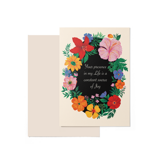 Your presence is a source of joy - A5 Card