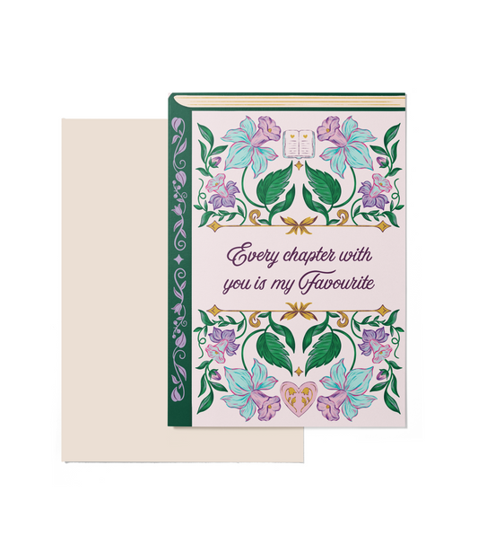Every Chapter with You is my Favourite - A5 Card